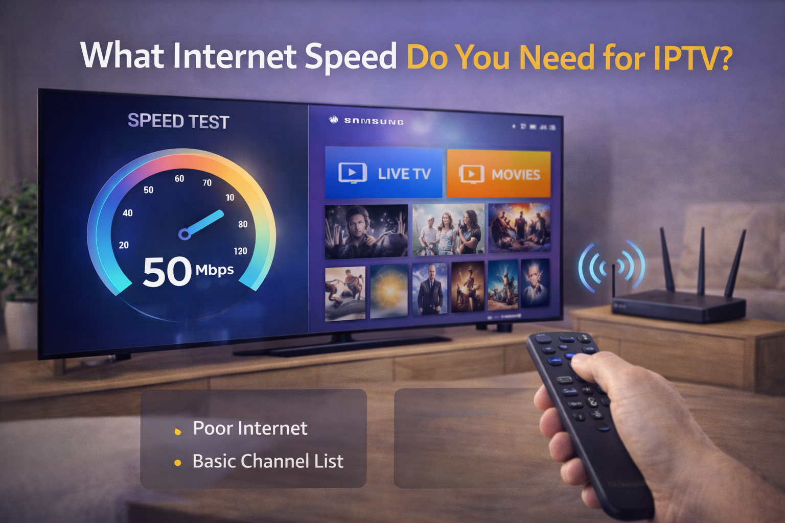 What Internet Speed Do You Need for IPTV?