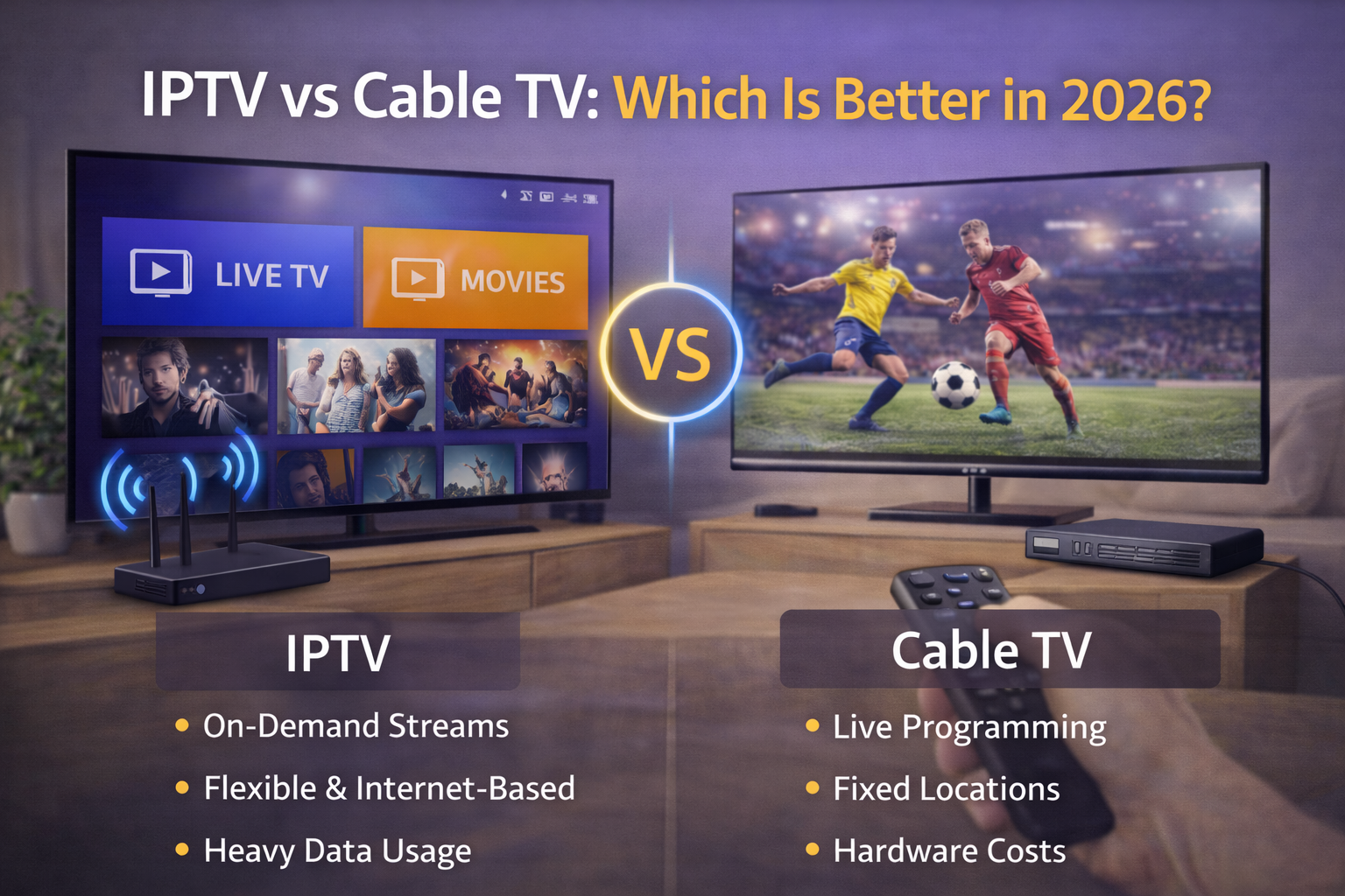 IPTV vs Cable TV: Which Is Better in 2026?